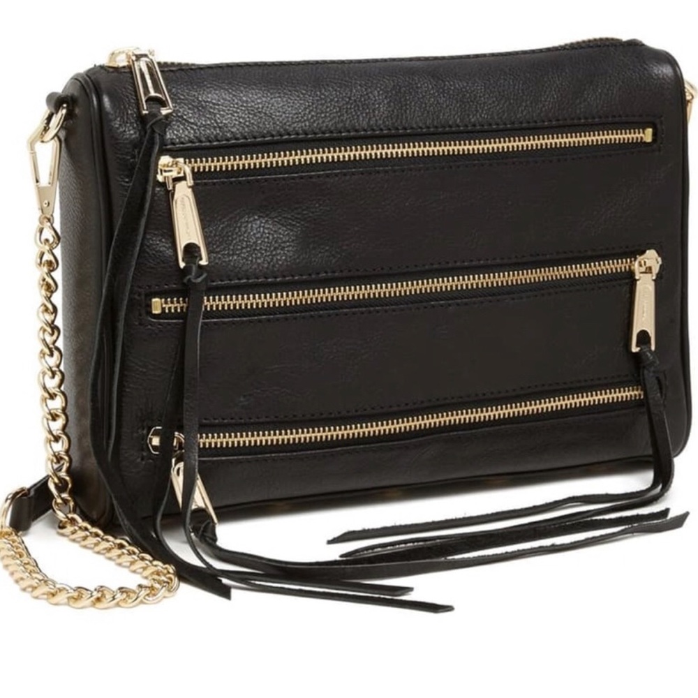 *SALE* Rebecca Minkoff 5 Zipper Leather Crossbody Bag [excellent condition]